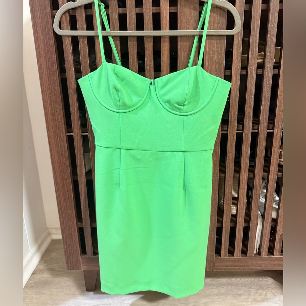 French Connection Bright Green Mini Dress